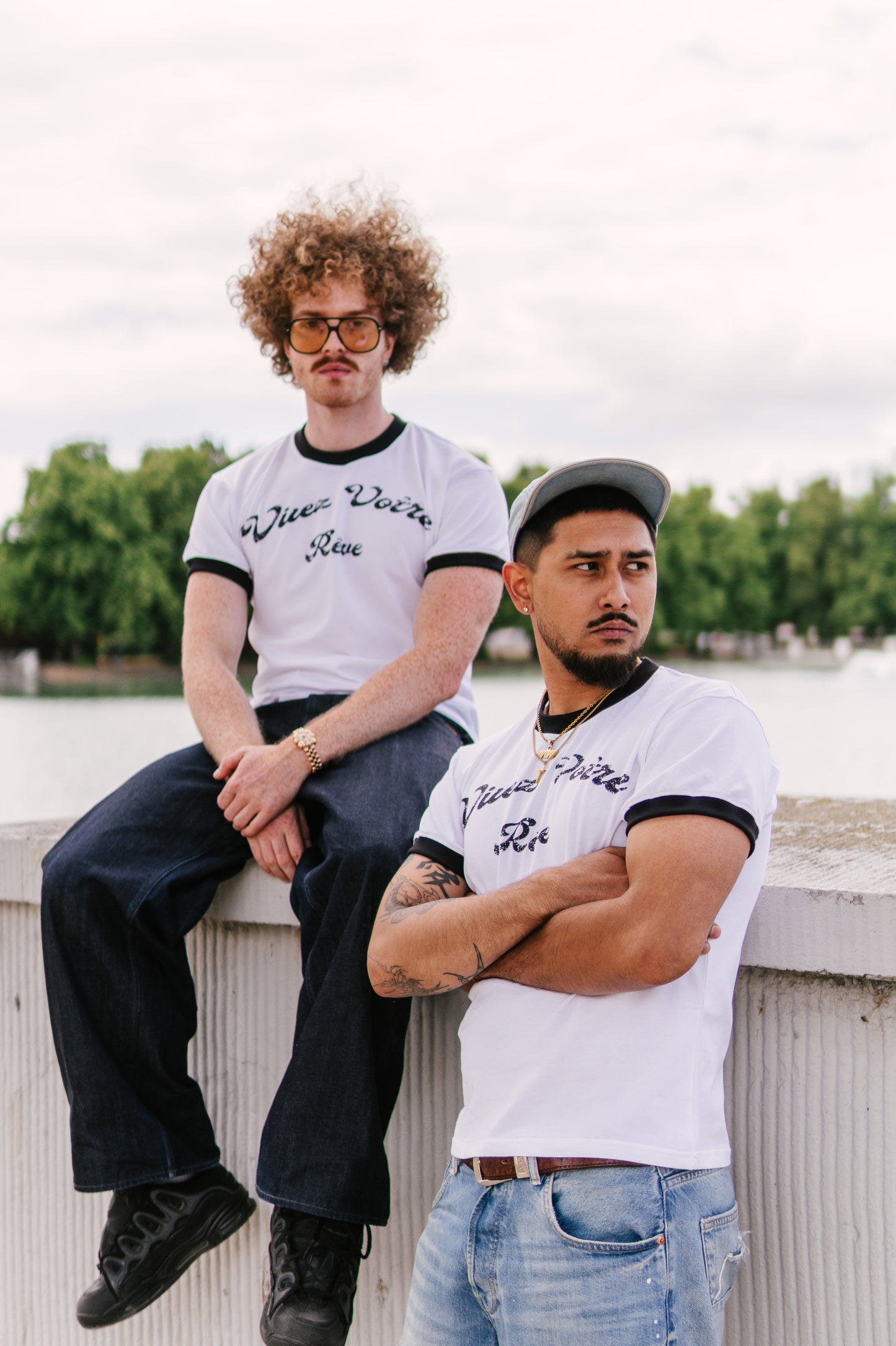 RINGER T-SHIRT WHITE/BLACK