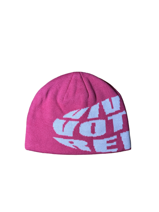 VIVEZ VOTRE RÊVE BEANIE ( PINK )