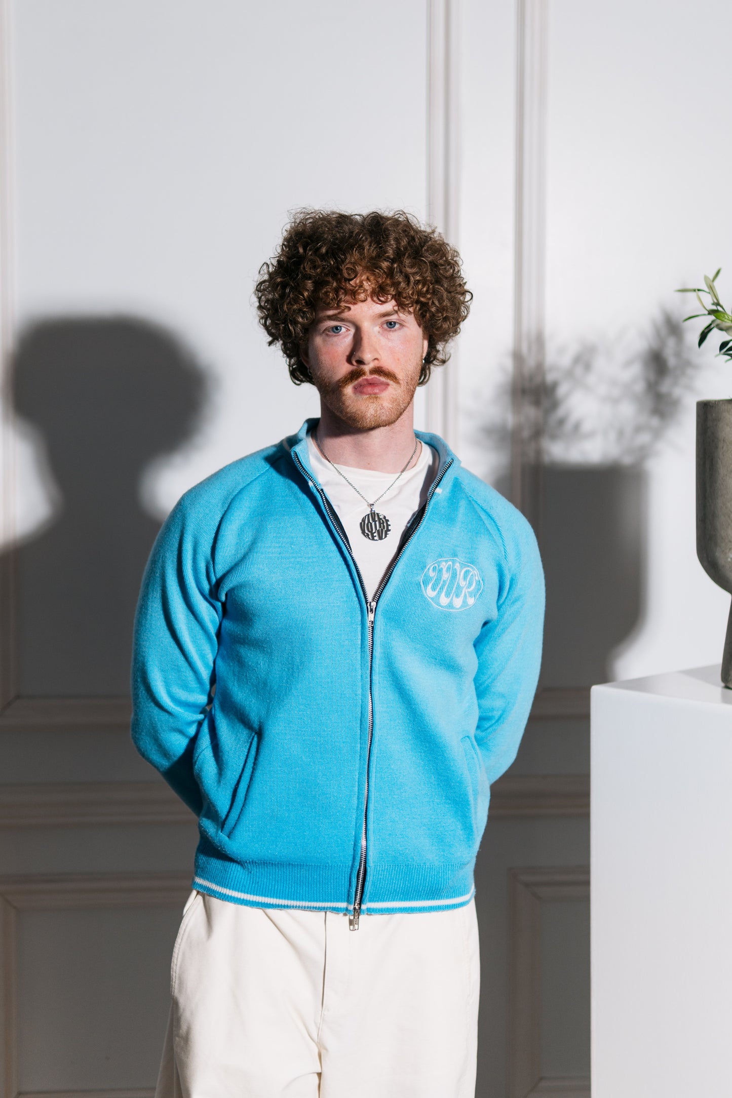 POLAR BLUE KNIT SWEATER