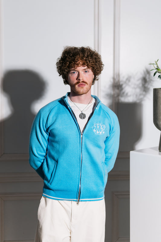 POLAR BLUE KNIT SWEATER