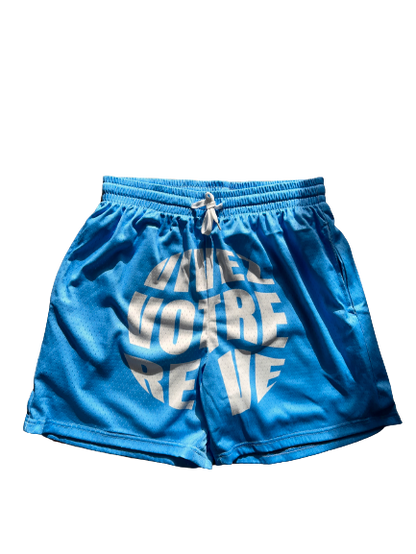 VIVEZ Votre Rêve Shorts (Baby Blue)